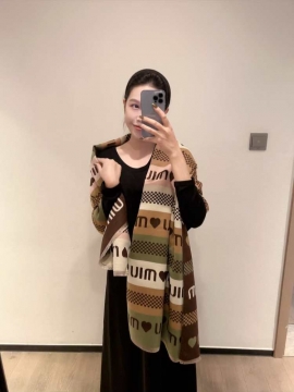 2025秋冬 ミュウミュウ ショール 新発売 男女兼用 多色可选