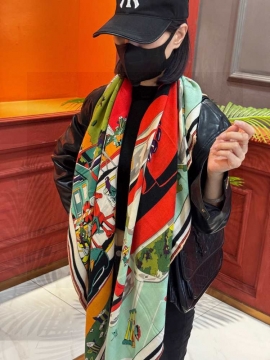 2025-26秋冬 エルメス ショール 通販 男女兼用 多色可选