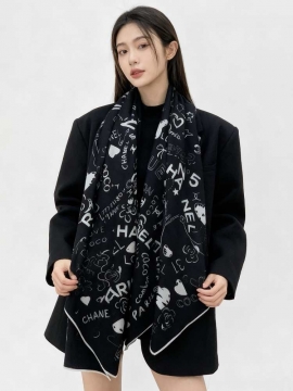 2025秋冬 シャネル ショール 大人気 男女兼用