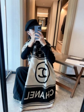 2025新品 シャネル ショール トレンド 男女兼用 