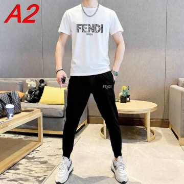 NEW ARRIVAL フェンデイ クール インスタ映え ユニセックス セットアップ上下