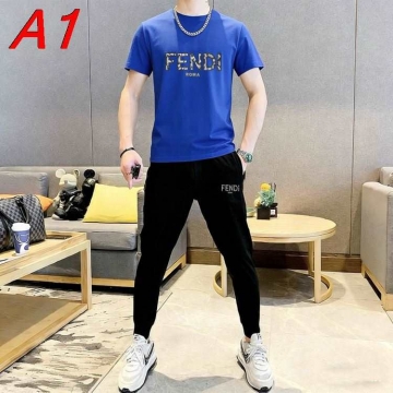 NEW ARRIVAL フェンデイ クール インスタ映え ユニセックス セットアップ上下