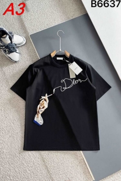 NEW ARRIVAL ディオール 【ジェンダーレス】 ストリート系ミックスTシャツ