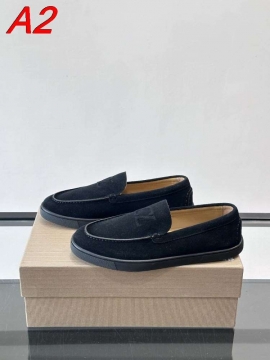 2026発売中！【Christian Louboutin】ローファー スエード シンプル H标识押印  ブラック×ブラウン フォーマル 