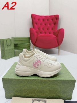 2026発売中！【Gucci】チャンキースニーカー メッシュ×レザー ストライプ ホワイト×ブラック ストリート 