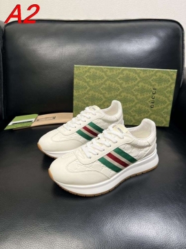 2026発売中！【Gucci】チャンキースニーカー レザー GGモノグラム ウェブストライプ ブラック ストリート 