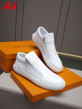 2026発売【Louis Vuitton】ブーツ レザー モノグラム ビット装饰  블랙 ビジネス 