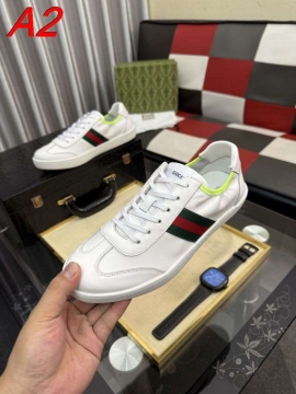 2026入荷【Hermès】スニ\-カー レザー × キャンバス × 白 × ブルー H装饰 运动 HE-