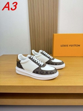 2026新作発表【Louis Vuitton】スニーカー キャンバス×レザー モノグラム アイボリー カジュアル 
