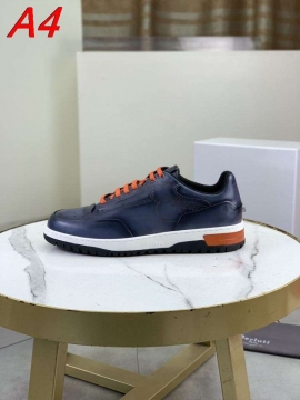 2026入荷しました【Berluti】ローカットスニーカー レザー アンティック×イエロー 布朗×イエロー ストリート 