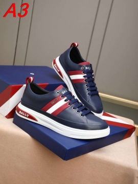 2026新作【Burberry】ローカットスニーカー レザー ストライプ×ゴールド BLACK×RED カジュアル 