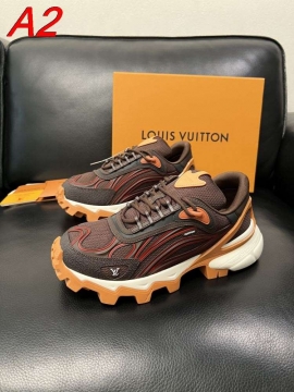 2026年夏新作【Louis Vuitton】チャンキースニーカーレザー×メッシュ モノグラム徽章 :white ストリート 