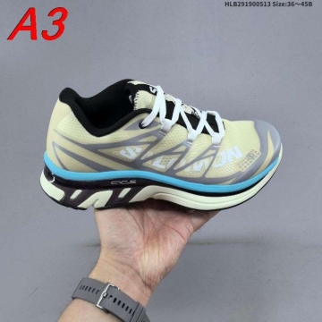 2026新作【MM6×Salomon】スニーカーメッシュ×レザー ACS构造 MM6 Logo X1装饰 :black アウトドア 