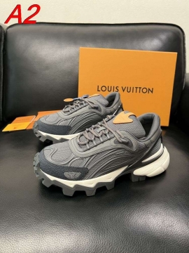2026年夏新作【Louis Vuitton】チャンキースニーカー メッシュ×レザー ロゴ :black ストリート 