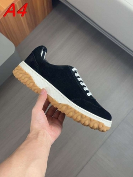2026新作【Thom Browne】スニーカー スエード×キャンバス 拼色デザイン Black×グレー カジュアル 
