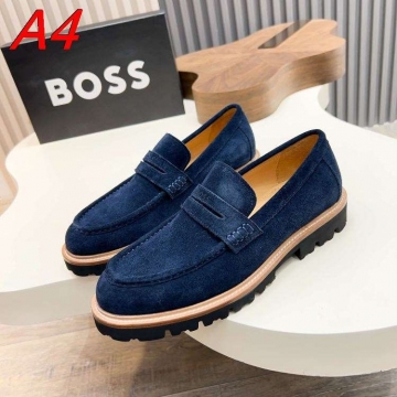 2026新作【BOSS】ローファー スエード 便士，乐福 ブラウン ビジネス 