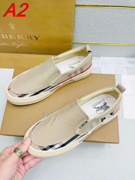2026新作登場！【Burberry】スニーカー キャンバス×レザー クラシック格子柄 黒×ベージュ×赤 カジュアル 