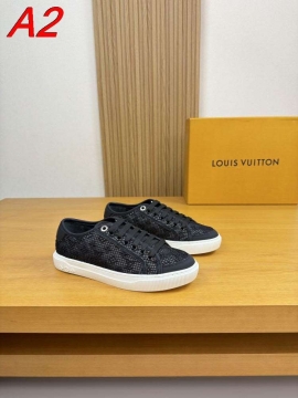 2026発売【Louis Vuitton】スニーカークロス×レザー ロゴ :white カジュアル 