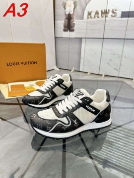 2026新作発表【Louis Vuitton】スニーカー メッシュ×レザー モノグラム ロゴ グレー ストリート 