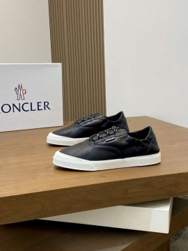 2026年夏新作【Moncler】スリッポン レザー 扣环装饰 :black デイリー 