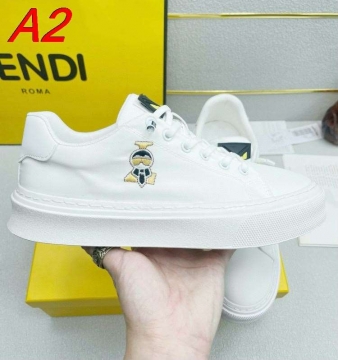 2026入荷しました【Fendi】チャンキースニーカー キャンバス 黄×緑装饰 ブラック×イエロー×グリーン カジュアル 