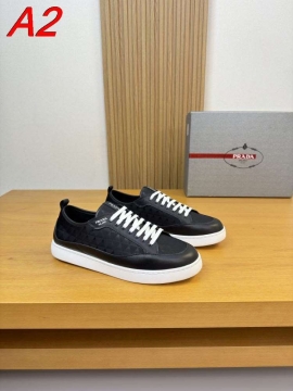 2026入荷しました【Prada】スニーカー レザー マット质感  White カジュアル 