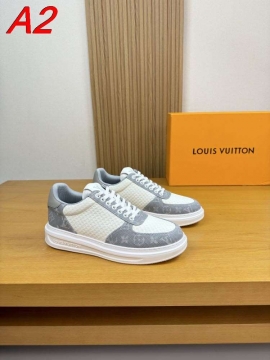 2026新作発表【Louis Vuitton】スニーカー キャンバス×レザー モノグラム アイボリー カジュアル 