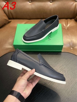 2026新作発表【Bottega Veneta】スリッポン レザー イントレチャート 無靴帯  ブラック×白 フォーマル 