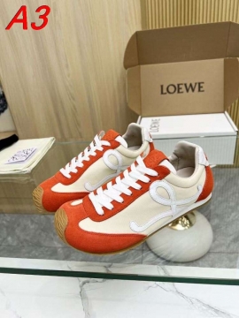 2026入荷【Loewe】スニーカー レザー×スエード アナグラムロゴ ブラック ストリート 