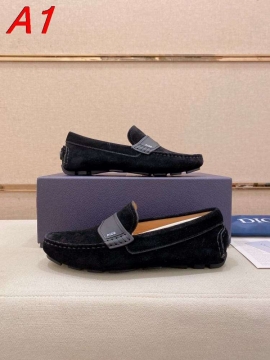 2026入荷【Dior】ローファー スエード 明线装饰 ブラック ビジネス 