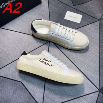 2026入荷しました【Saint Laurent】スニーカーファブリック SAINT LAURENT 手書き 黒 カジュアル 