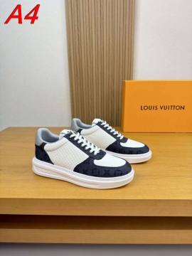 2026新作発表【Louis Vuitton】スニーカー キャンバス×レザー モノグラム アイボリー カジュアル 