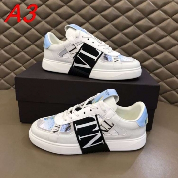 2026入荷【Valentino】スニーカーレザー 镭射装飾 VLTN Logo マルチカラー カジュアル 