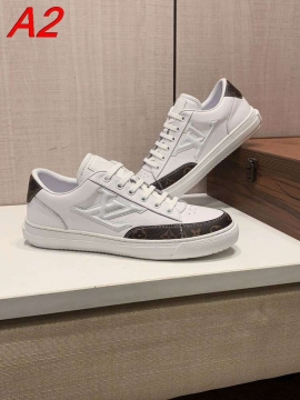 2026新作【Louis Vuitton】スニーカー レザー モノグラム ロゴ ブラック ストリート 