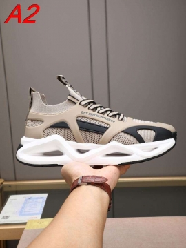 2026発売中！【Armani】EA7 チャンキースニーカー メッシュ×レザー カラーブロック ホワイト×グリーン ストリート 