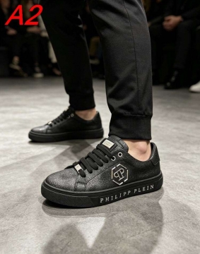 2026入荷しました【Philipp Plein】スニーカー レザー 荔枝纹レザー ホワイト カジュアル 