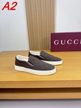 2026新作【Hermès】スニ\-カー レザー × キャンバス ×  brown H-pattern レトロ 运动 HE-