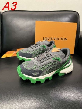 2026年夏新作【Louis Vuitton】チャンキースニーカーレザー×メッシュ モノグラム徽章 :white ストリート 