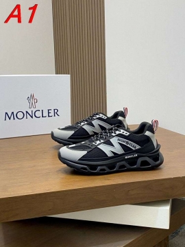 2026新作登場！【Moncler】チャンキースニーカー メッシュ×レザー N字装饰 赤白条纹 :black ストリート 