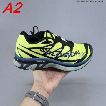 2026新作【MM6×Salomon】スニーカーメッシュ×レザー ACS构造 MM6 Logo X1装饰 :black アウトドア 