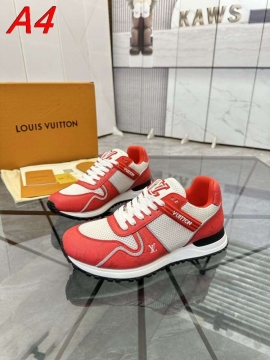 2026新作発表【Louis Vuitton】スニーカー メッシュ×レザー モノグラム ロゴ グレー ストリート 