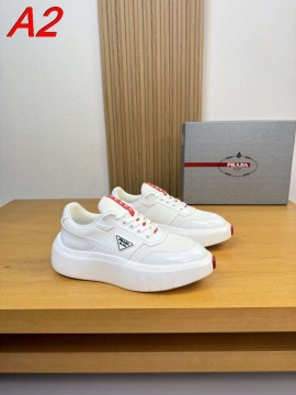 2026入荷【Prada】チャンキースニーカー メッシュ 赤PRADA饰带 Black ストリート 