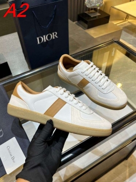 2026入荷しました【Dior】スニーカー レザー 德训鞋型 ホワイト カジュアル 