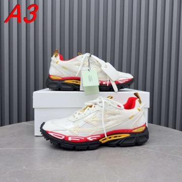 2026新作【Off-White】ダッドスニーカー メッシュ ミントグリーンソール ベージュ×ブルー ストリート 