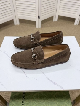 2026年夏新作【Hermès】ローファー レザー 哑光 ×  黑  施ロック ビジネス HE-