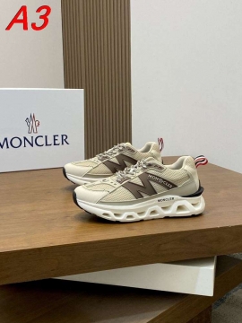 2026新作登場！【Moncler】チャンキースニーカー メッシュ×レザー N字装饰 赤白条纹 :black ストリート 