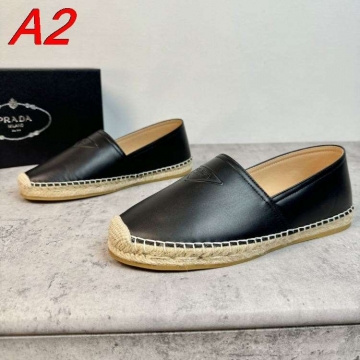 2026入荷しました【Prada】エスパドリーユ キャンバス ラフィア鞋头  White リゾート 