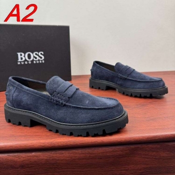 2026入荷しました【BOSS】ローファー スエード 便士，乐福 ブラウン ビジネス 
