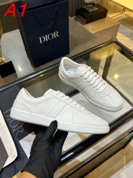 2026入荷しました【Dior】スニーカー レザー 德训鞋型 ホワイト カジュアル 