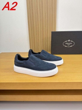 2026年夏新作【Prada】スリッポン スエード スリングバック Black カジュアル 